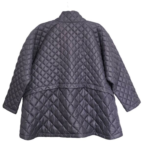 Athleta Whisper Featherless Puffer Jacket Dusk Violet Plus Size 3X - Picture 4 of 13